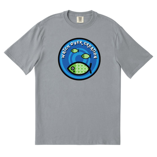 Watch Over Creation Unisex Tee, Gray