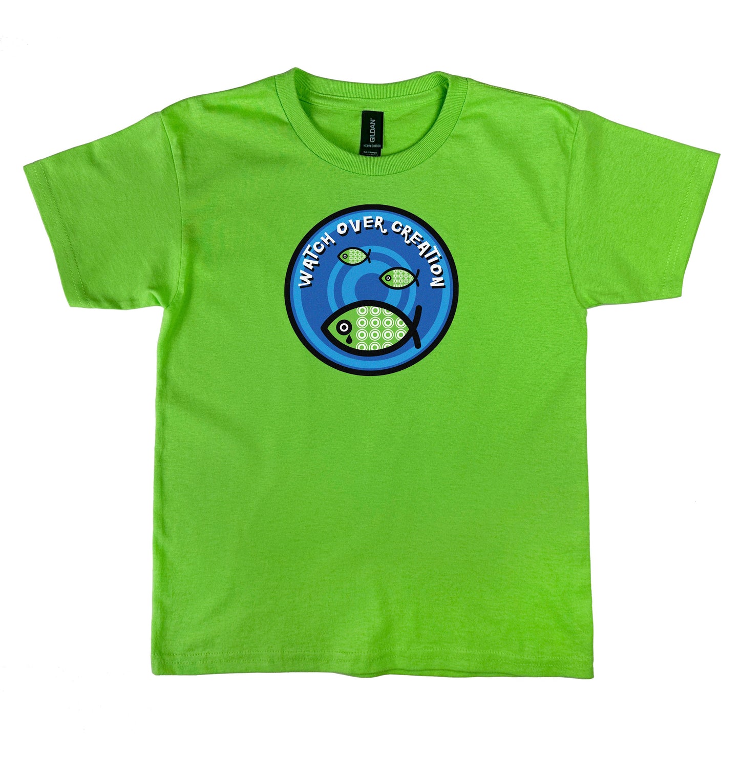 Watch Over Creation Youth Tee, Lime
