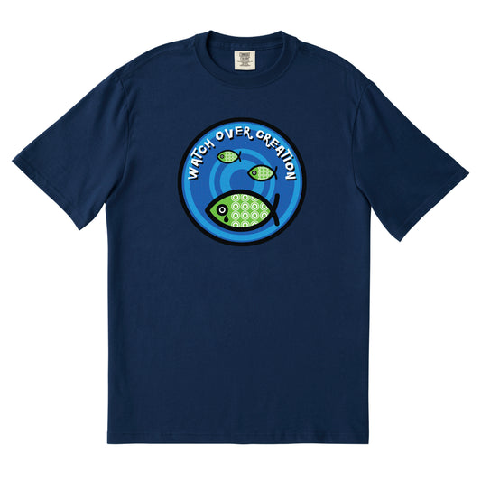 Watch Over Creation Unisex Tee, Navy