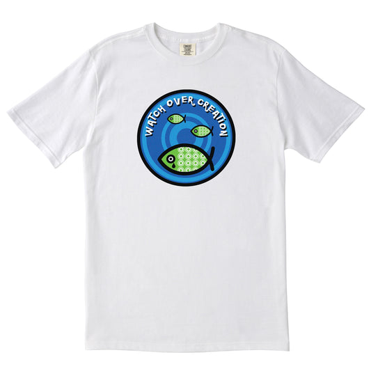 Watch Over Creation Unisex Tee, White